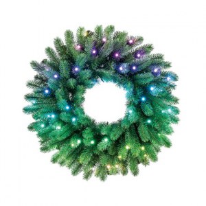 Twinkly Pre-lit Wreath Smart LED 50 RGBW (Multicolor + White) Twinkly | Pre-lit Wreath Smart LED 50 | RGBW - 16M+ colors + Warm
